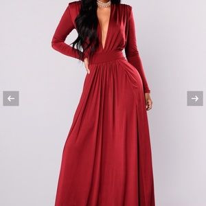 Burgundy Gown